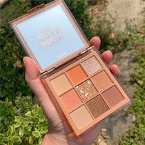 novo notebook nine-color eye shadow plate ins Super fire flash powder pearlescent waterproof earth color small plate portable Unicorn