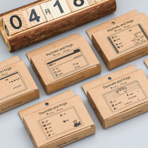 WEEK BAR Hand BOOK READING film Activity performance Dinner Weight loss Life record Wooden finished seal