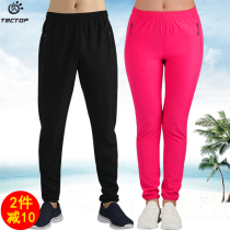 Exploratory spring and summer outdoor quick-drying Sports mens trousers tight quick-drying womens pants fitness elastic breathable mountaineering pants