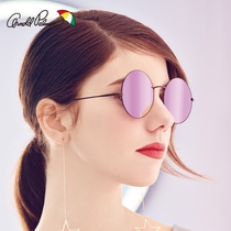 American flower umbrella small frame vintage sunglasses women polarized sunglasses glasses long face myopia anti-UV 11686