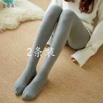 Spring and autumn winter girls thin velvet dragon claw hair white dance socks big children thick plus velvet pantyhose bottom socks pants