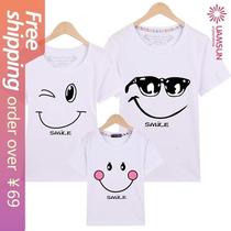 iling face simle TShirts loose women men Couple t shirt