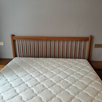 Nordic solid wood long frame Modern Minimalist 1 8 Double bed Master bedroom 1 5 Single bed 1 2 Japanese style