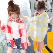 Parent-child clothing sunscreen clothing Childrens 2020 summer foreign mother and daughter clothing Girls loose coat light breathable skin clothing