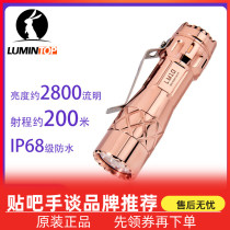 Lumintop Remo Rabbit Ten-year Anniversary LM10 Red Bronze brass Three-eye lenses 18650 Hand electric