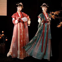 Chinese style womens Chinese clothes (overpass) made in Xia Tang against the flank Tang Zi Qi waist dress students antique fairy smell floating