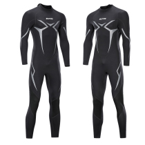 Long sleeve wetsuit men 3MM professional snorkeling thick warm swimsuit
