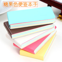 Color Stationery Candy Color Cute Smiley Face Day this MINI strip then sign this carry-on PU face notepad