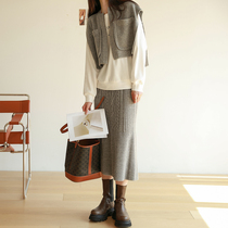 Jia Julie Knitted Cardigan Vest Women 2021 New Personality Fashion Design Sense Outer Sleeveless