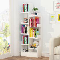 Simple small bookcase Multi-function bedroom shelf Multi-layer storage locker Living room Childrens floor bookshelf Home