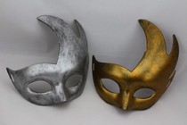 Venice New Dress Cool Golden Silver Green Fish Head Makeup Prom Halloween Gold Powder Mask