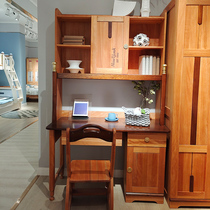 Pure Solid Wood Computer Desktop Desk Home Bookcase Bookshelf Integrated Africa Sandalwood Bedroom Writing Desk Right Angle Desk