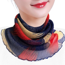 Summer neck scarf High-grade mulberry silk scarf Sunscreen scarf Neck protection Summer summer neck protection scarf fashion