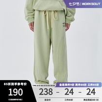 (Liu Jun Tongan) WORKOUT (WKST) State Tide Card Positive Reverse splicing Pants Male Hip Hop Street Trousers
