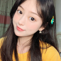 Flower earrings without ear hole female ins student earrings 2020 New Tide earrings cute Japanese girl earrings