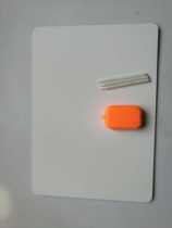 A4 Size small blackboard and 3 talcum powder pens and 1 eraser suit