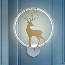  Nordic net red wall lamp Bedroom bedside both sides of modern simple light luxury creative personality Fawn dining room living room wall lamp