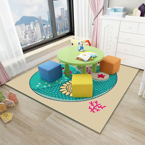 Cartoon carpet Bedroom room bedside childrens carpet Square tatami cute household crawling mat floor mat
