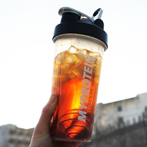  Sports water cup portable male student plastic large ultra-large capacity accompanying kettle frosted drop-proof gym cup
