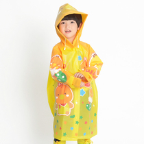 Outdoor tour new with schoolbag for children raincoat Korean environmental cartoon EVA male and female student raincoat