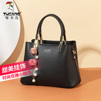 Woodpecker Hand bag women 2021 new small bag fashion shoulder bag Women large capacity shoulder bag Simple tide bag