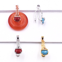 s925 half silver flat buckle