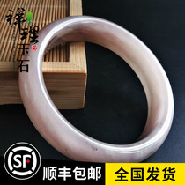 She Taiyu She Tai Cui violet purple cherry blossom narrow version of womens bracelet jade bracelet live broadcast to send girlfriend