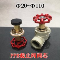  25 Water pipe switch valve 32 Faucet accessories Daquan PPR globe valve spool PE universal gate valve 110 water control