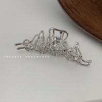 Chuanye irregular hairclip back of the head Japan and South Korea design sense grip Net Red New temperament clip headgear shark clip