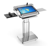 Haijie University Lifting Podium Computer Conference Room Simple Host Mobile Podium Multimedia Price Talk