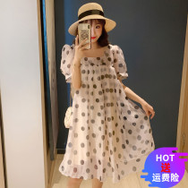 Pregnancy Woman Dress Summer Clothing Dress Snowspinning Short Sleeve Dress Fashion style Podot Butterfly knot Skirt Pregnant Woman Nepotism