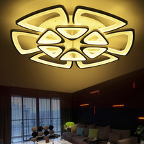 Atmospheric warm lamp Multi-head shaped modern simple LED ceiling lamp Acrylic living room Bedroom study triangle