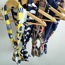 National retro small scarf European and American silk satin stewardess silk scarf fashion wild long scarf summer womens version of scarf