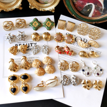 Overseas antique American vintage earrings elegant and refined 100 hitch-ear clips R6