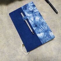  Chinese style hand book jacket Blue dye A5 A6 book cover Cover Book cover Diary notepad fixed page inner core
