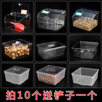 Plastic new supermarket bulk box with lid Melon seeds covered New Years goods Large capacity closed modern thickened small