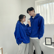 Couple jacket spring and autumn hooded sweater leisure sports hoodie student loose Korean top ins tide