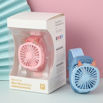 Watch charging small fan Mini Wrist Electric Fan Portable USB Mute handheld Fan Student gift