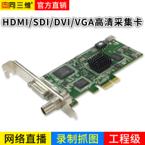 Same 3D T200DS HD SDI DVI HDMI VGA video image capture card OSB live recording