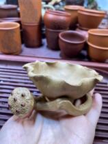 Straight Play Leaked Lotus Leaf tea drain Clay Pure Artisanal Boutique Filtration