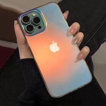 Minimalist gradient laser applicable iphone13pro max full package Apple 12 mobile phone shell ultra-thin frosted fairy