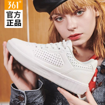 361 degrees womens shoes board shoes 2021 summer new 361 sports shoes casual leather surface low-help student white shoes women