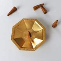 Copper smoke supply incense burner Smoke supply plate Smoke supply powder bowl Yin spell wheel See spell wheel Paper smoke supply incense plate furnace Incense burner supplies