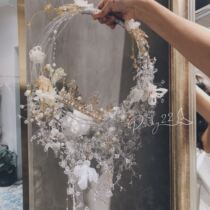 Crown hand-carried bouquet European custom starry crystal handmade bouquet bride wedding pinky22 wedding