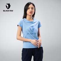 BLACKYAK cloth for the outside sports T-shirt female suction perspiration and breathable round collar short sleeve summer fitness MEW132