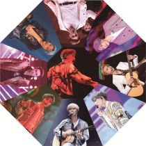 Zhang Yixing sunny Umbrella star around Lay Xingfan fans should be used to customize the black rubber shading sun umbrella gift women