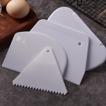 Plastic scraper trapezoid baking tool home cut rice noodles pancake scraper scraper plate cake cream 1