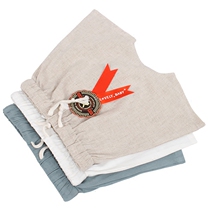 Baby cotton and linen tether shorts boys linen thin pants small and medium childrens summer clothes childrens clothes childrens summer five points