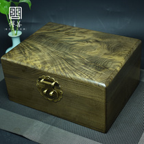 Golden Sina Nan shady wood jewelry box phoenix tail pattern with lock jewelry box home wedding cosmetic box Ebony storage single board