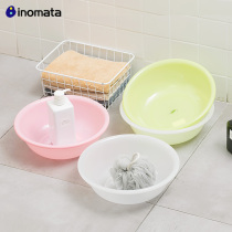 Japan Import Washbasin Plastic Basin Clothing Basin Wash Basin Out Portable Face Basin Thickened Baby Washbasin Washing basin